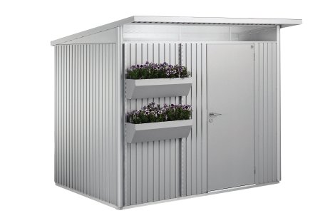 BIOHORT FloraBoard für HighLine®, Panorama®, AvantGarde® Gerätehaus, Silber-Metallic