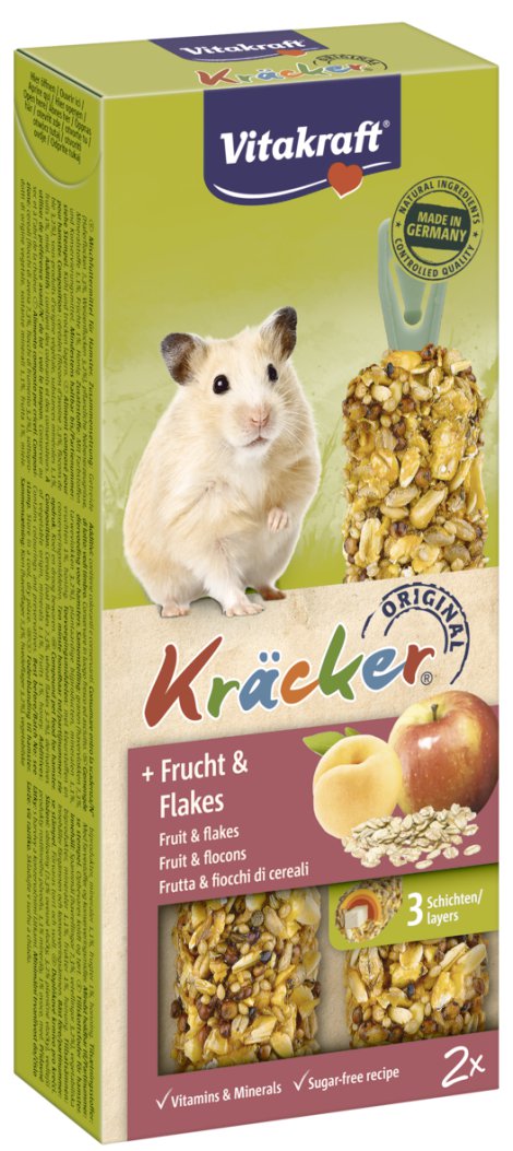 VITAKRAFT Kräcker Hamster Frucht+Flakes