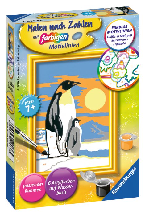 RAVENSBURGER Malen nach Zahlen Süße Pinguine
