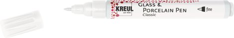 KREUL Malstift Glass & Porcelain Classic fine Weiß
