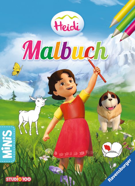 RAVENSBURGER Buch Heidi Malbuch