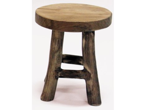 Deko Hocker Teakholz ø 17 cm / H 22 cm