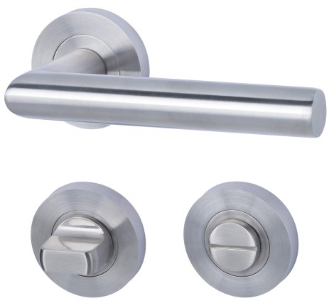 ALPERTEC Türbeschlag Solid 9-R Edelstahl satiniert WC