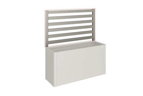 BIOHORT Rankgitter für 1,5 m Seite 150, Quarzgrau-Metallic