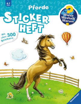 RAVENSBURGER Buch Stickerheft Pferde