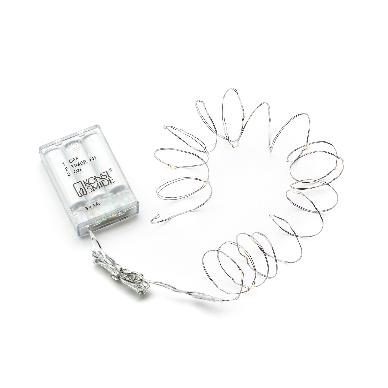 LED-Lichterkette Micro Indoor 20 LED's Silber 6 H-T