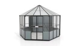 VITAVIA Vogelvoliere Circus 9000 Schwarz