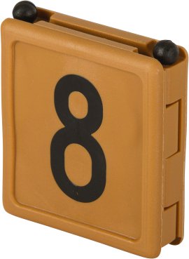 Halsbandnummer Duo, braun