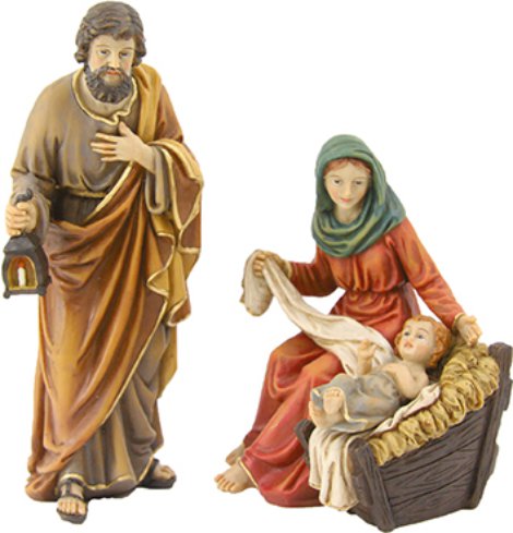 Krippenfigur Heilige Familie 13 cm