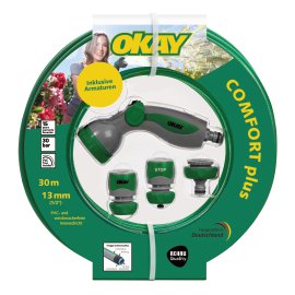 OKAY Gartenschlauch Comfort mit Armatur 30 m