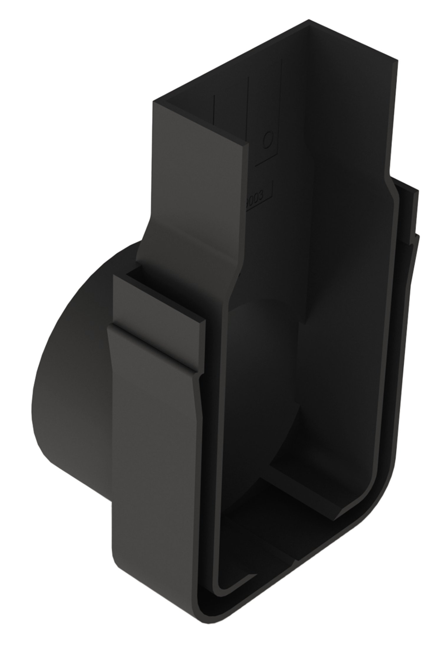 CASAFINO Rinnensystem Verbindungselement Endkappe + Stutzen DN50 SlimLine