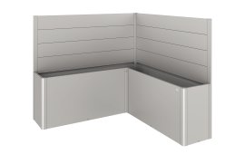 BIOHORT Sichtschutz für Belvedere L-F O A-GL, silber-metallic