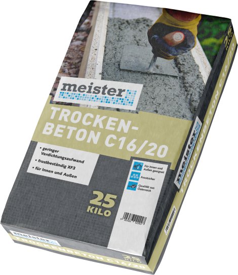 MEISTER Trockenbeton C16/20 25 kg