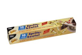 Spritzbeutel mit 3 Tüllen 1,8 l 46x23 cm 10 Stk.