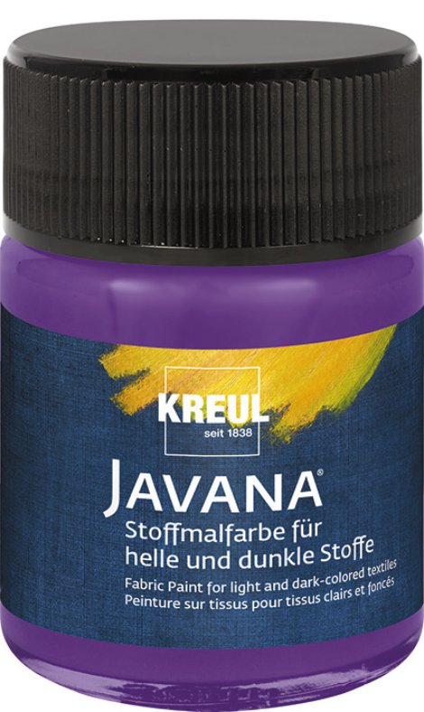 KREUL Stoffmalfarbe für helle/dunkle Stoffe Violett 50 ml