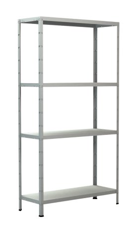 SCHULTE REGALWELT Steckgrundregal 4 Böden Weiß