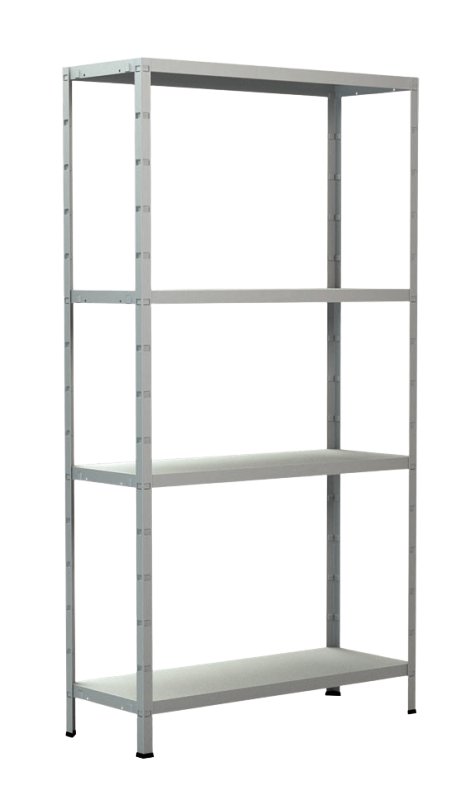 SCHULTE REGALWELT Steckgrundregal 4 Böden Weiß 150x80x30 cm