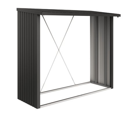 BIOHORT Schrank WoodStock® 230, 229x102x199 cm, Dunkelgrau-Metallic