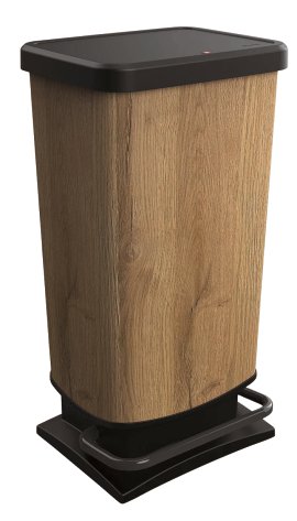 ROTHO Treteimer Paso Holzoptik