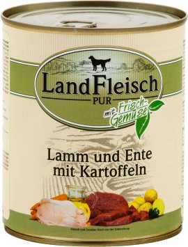 LANDFLEISCH Lamm+Ente mit Kartoffel 800 g
