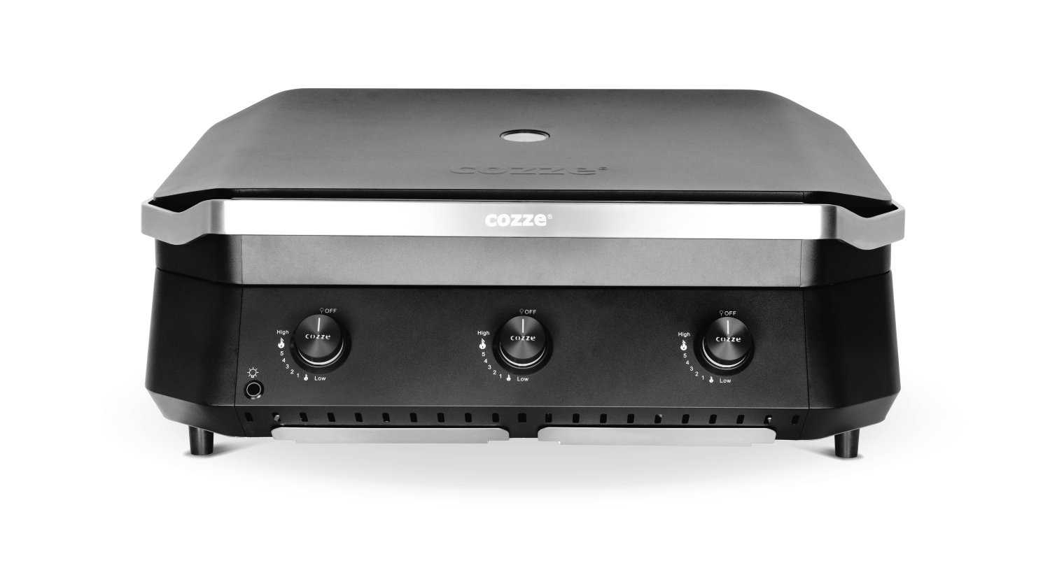 COZZE® Gas Plancha-Grill G-800 inkl. Regler/3 Brenner