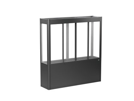 BIOHORT Gewächshaus Florentina Maxi 2x0,5 Dunkelgrau-Metallic