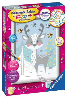 RAVENSBURGER Malen nach Zahlen Niedlicher Hirsch