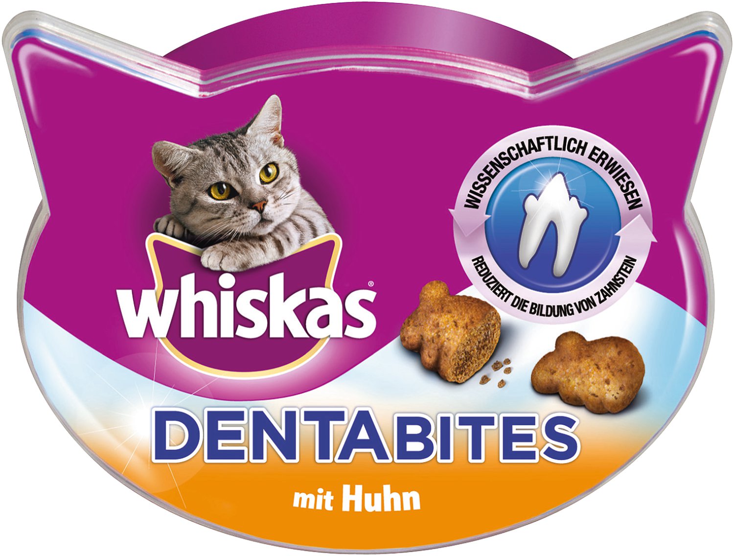 WHISKAS® Knuspertaschen Dentabites Huhn 40 g