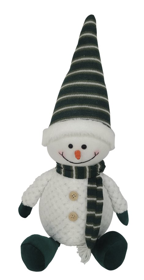 Dekofigur Schneemann Grün 20x14,5x46,5 cm