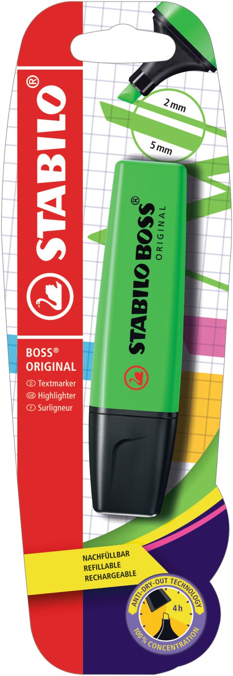 STABILO Textmarker Grün im Blister