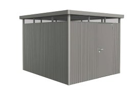 BIOHORT Gerätehaus Highline® H5 mit Standardtür, quarzgrau-metallic