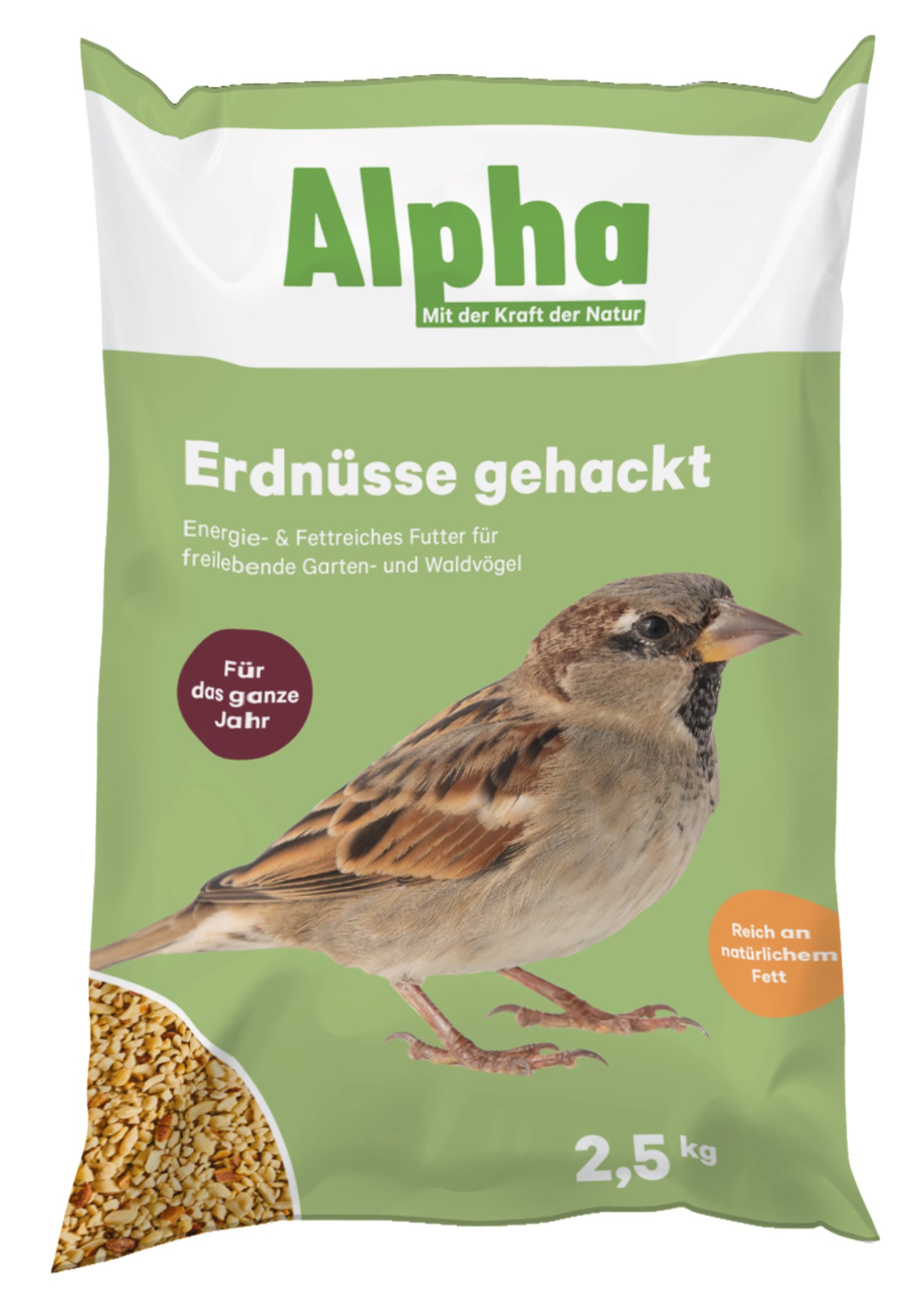 ALPHA Erdnusskerne gehackt 2,5 kg