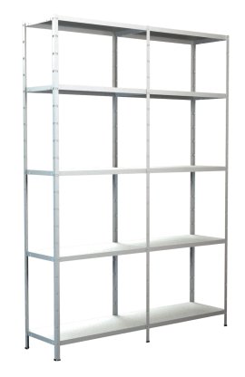 SCHULTE REGALWELT Grund + Anbauregal 10 Böden Weiß