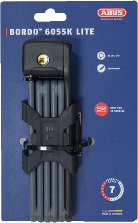 ABUS Faltschloss Bordo 6055K/85 SH Schwarz