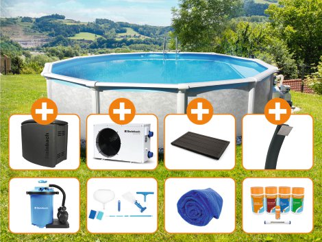 STEINBACH Stahlwandpool-Set Grande Ø 549x135 cm Large