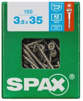 SPAX Schraube A2 TRX 3,5x35 L 150 Stk.