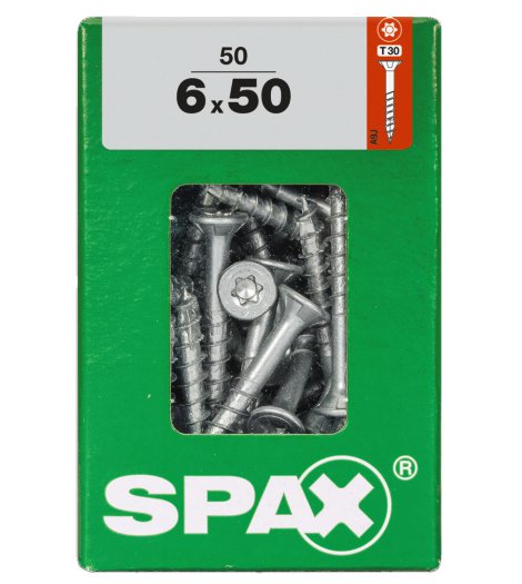 SPAX Schraube Senkkopf TRX 6,0x50 mm L 50 Stk.