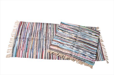 Fleckerlteppich Baumwolle 70x140  cm