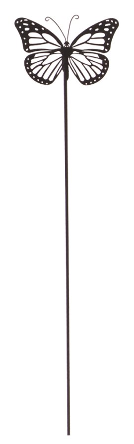 KENT LIVING Dekostecker kleiner Schmetterling 11x1,5x64 cm schwarz