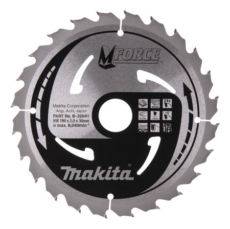 MAKITA Sägeblatt Mforce 190X30 mm 24Zähne
