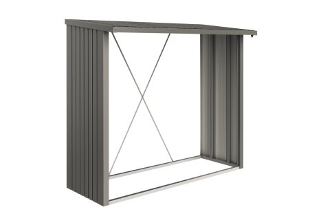 BIOHORT Schrank WoodStock® 230, 229x102x199 cm, Quarzgrau-Metallic