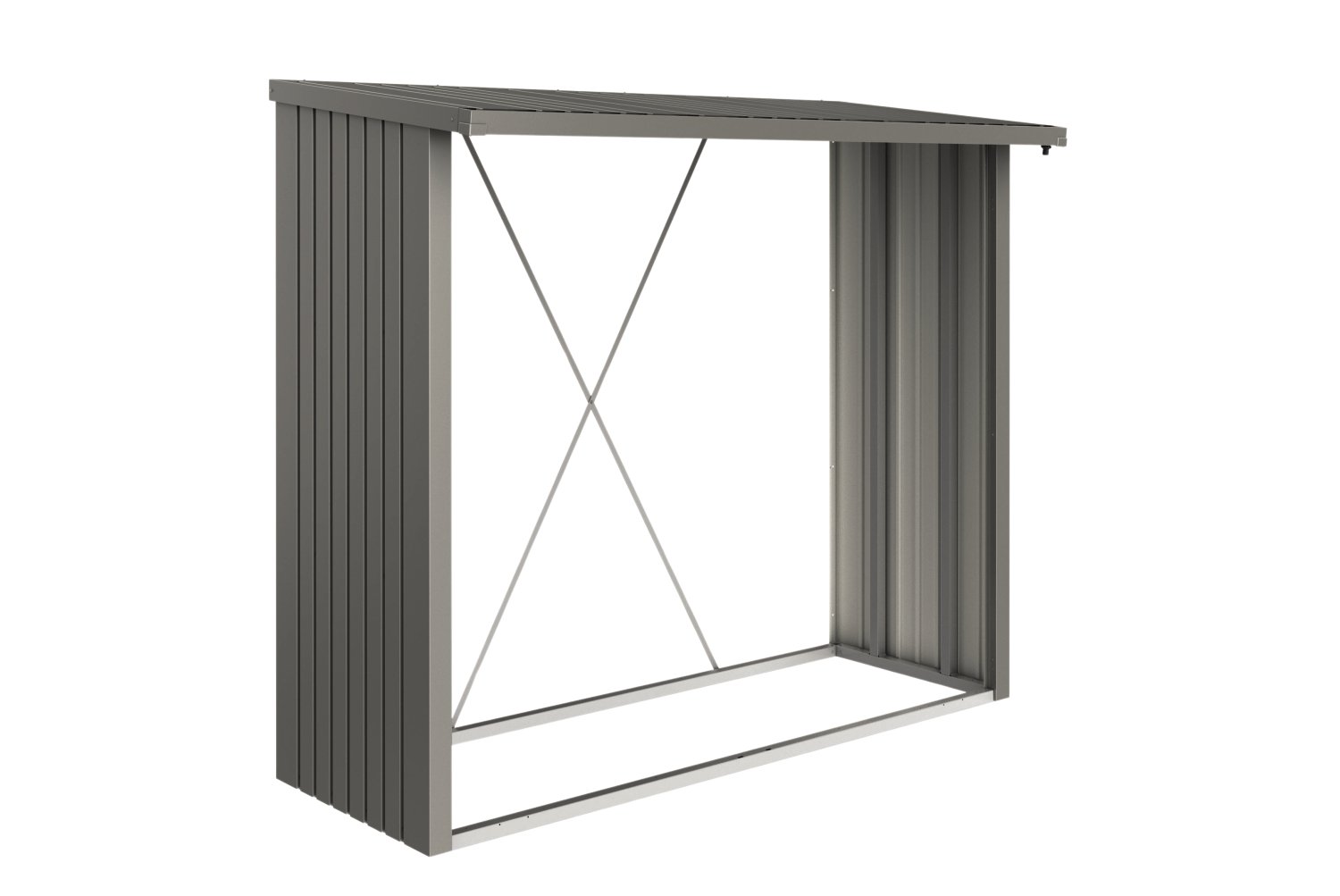 BIOHORT Schrank WoodStock® 230, 229x102x199 cm, Quarzgrau-metallic