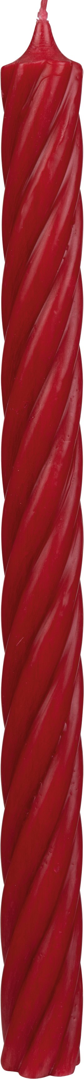 Kerze Rustic Twister Rubin 350x28 mm