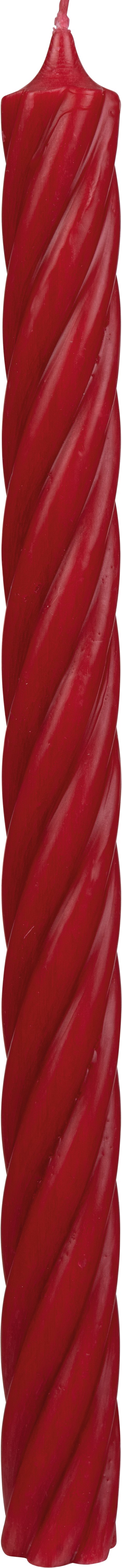 Kerze Rustic Twister Rubin 350x28 mm