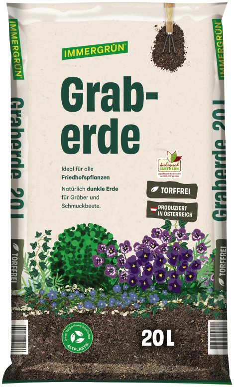 IMMERGRÜN Graberde torffrei 20 l