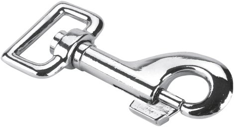 Karabinerhaken mit eckigem Umlauf