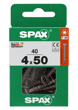 SPAX Universalschraube Senkkopf T-Star Plus Vollgewinde Schwarz Blax