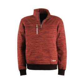 KAPRIOL Sweatshirt mit Reißverschluss Rot/Picante