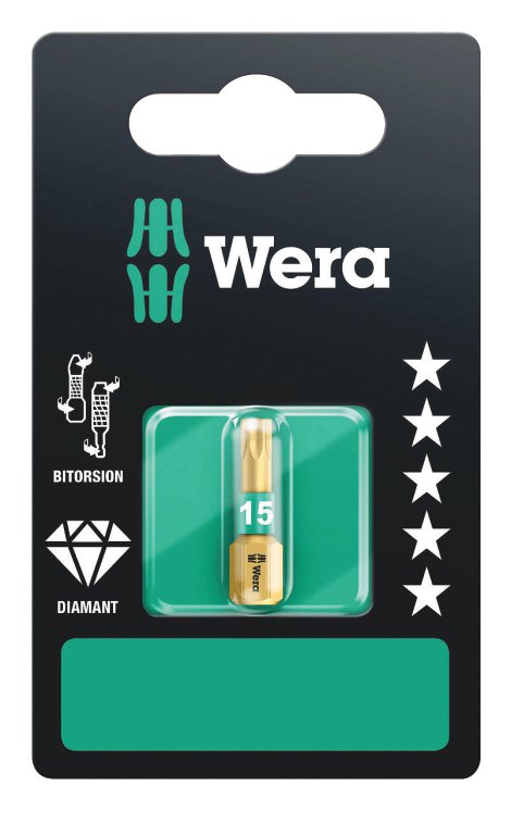 WERA Torx-Bit 867/1 BDC TX 15x25 mm