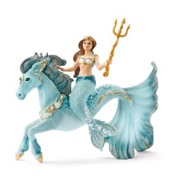 SCHLEICH Meerjungfrau-Eyela auf Unterwasserpferd